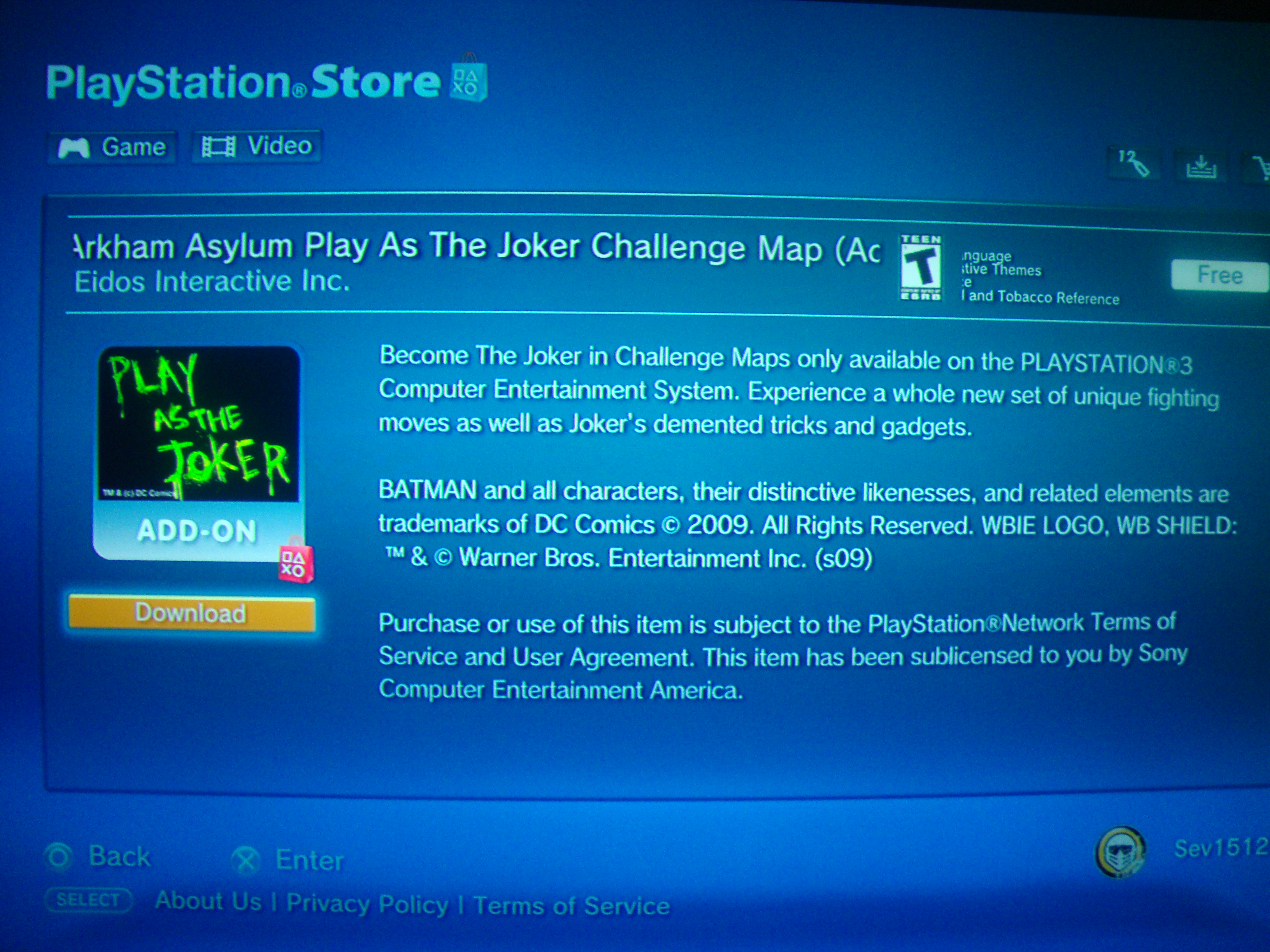 Batman: Arkham Asylum Joker DLC Already Laughing Up PSN