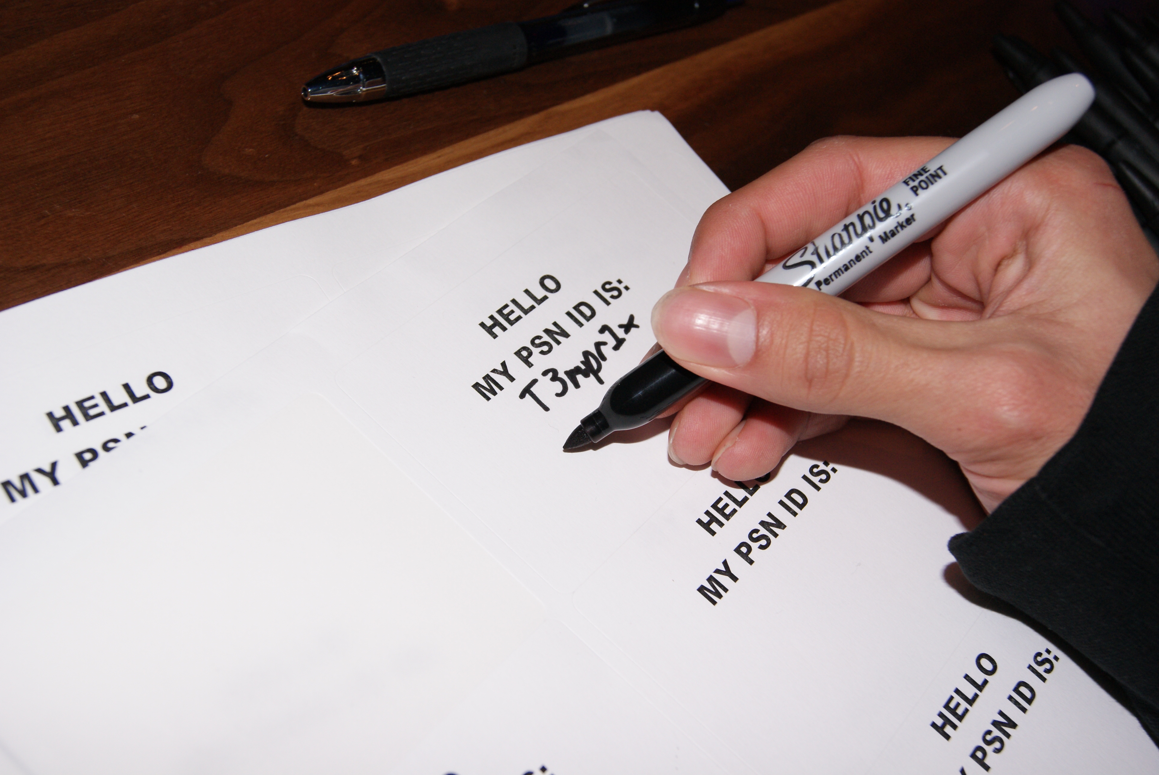 Signing my PSN ID I was adding my real name on the next line.