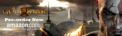 Get $10 credit when you pre-order God of War III now...