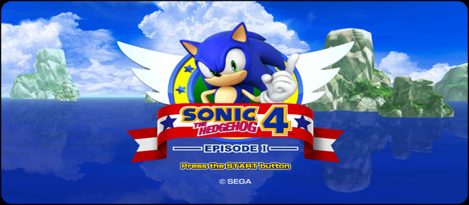 Sonic 4 Start Screen