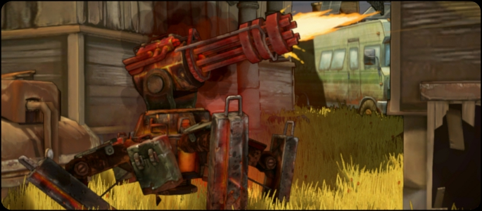 Shoot Many Robots - Gatling