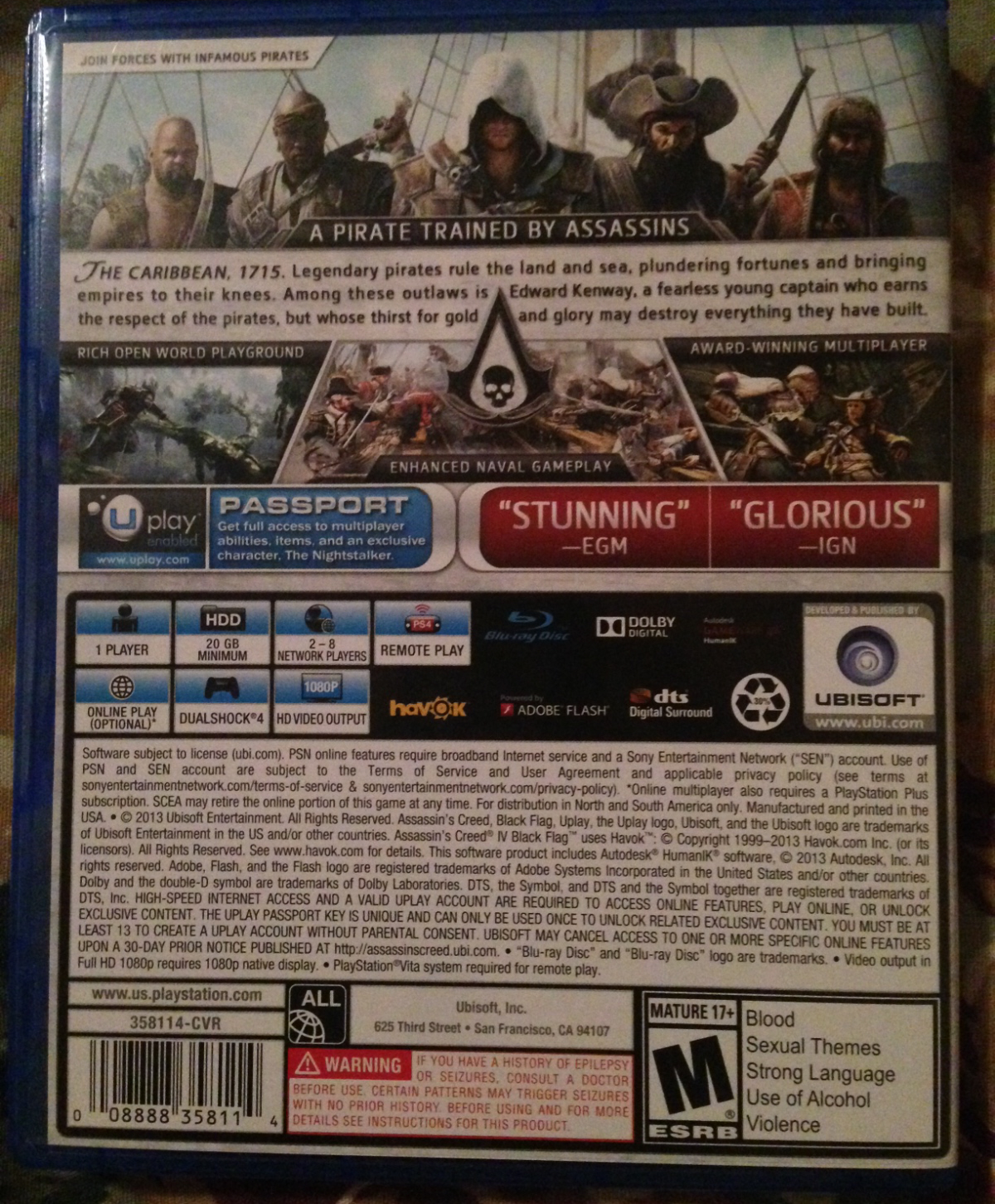 PS4 Install Sizes for Battlefield 4, Assassin's Creed IV Black Flag, & LEGO Marvel Super Heroes