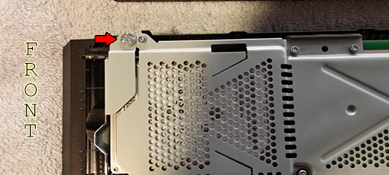 PS4 Remove HDD screw 1