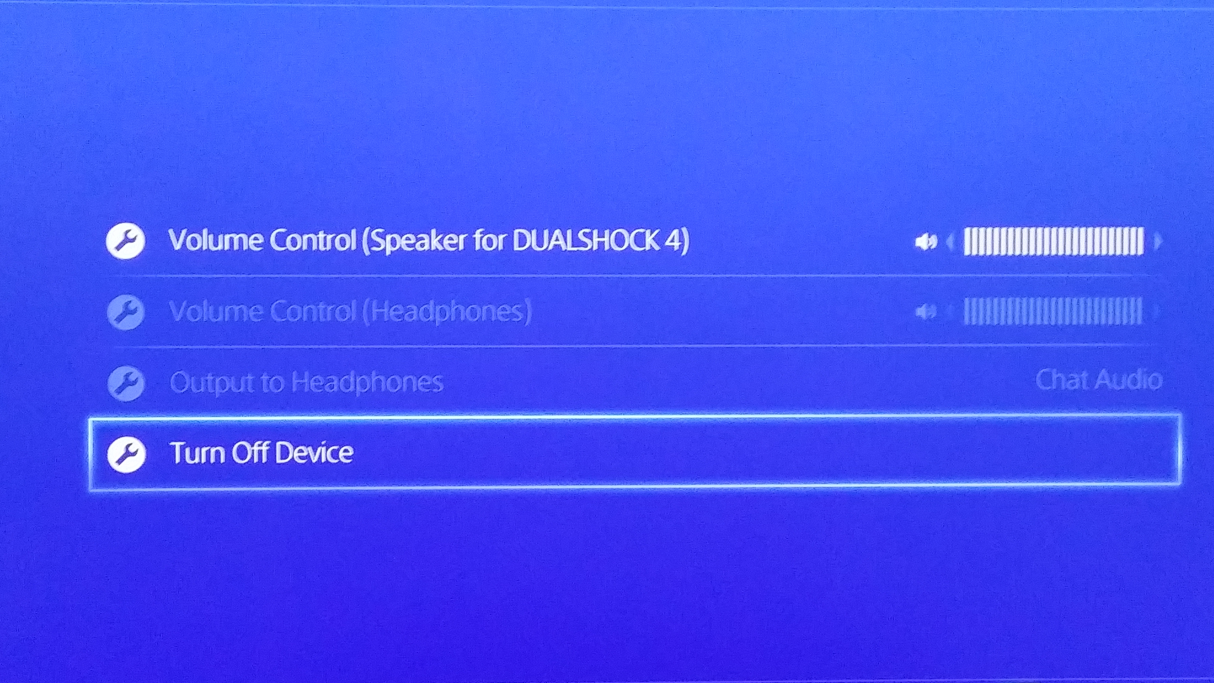 PS4 Turn off Device