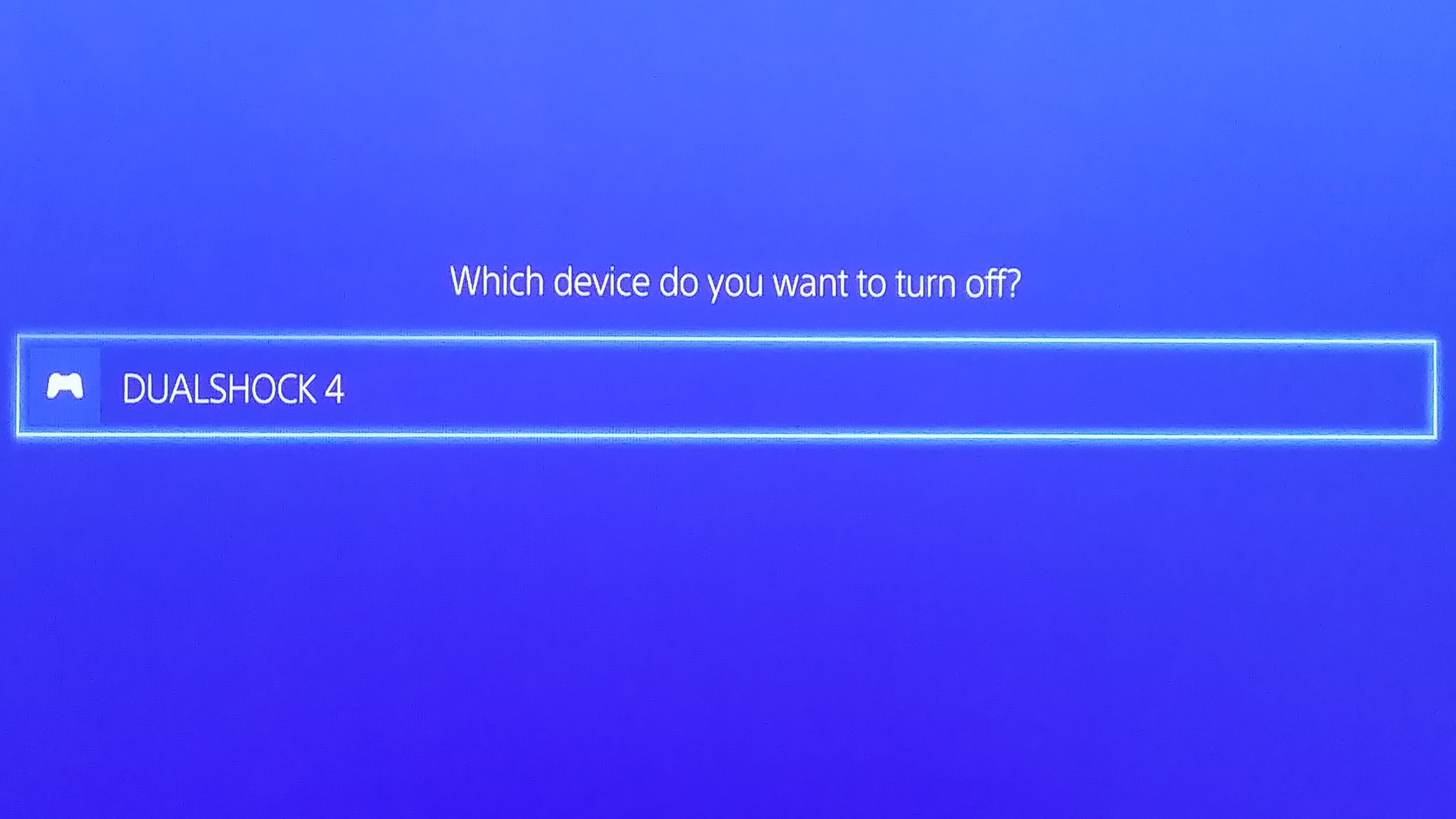 Turn off DualShock4