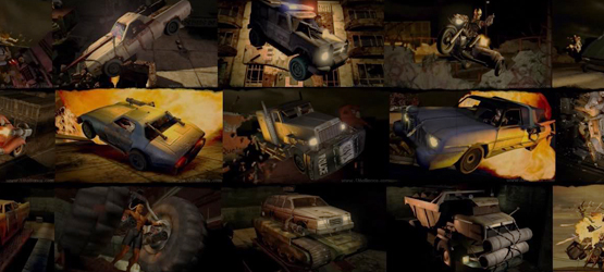Twisted Metal Series - All Playable Vehicles 