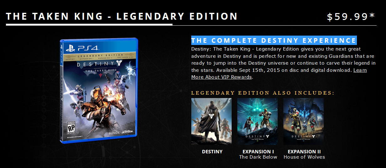 Destiny: The Dark Below & House of Wolves Expansions - The