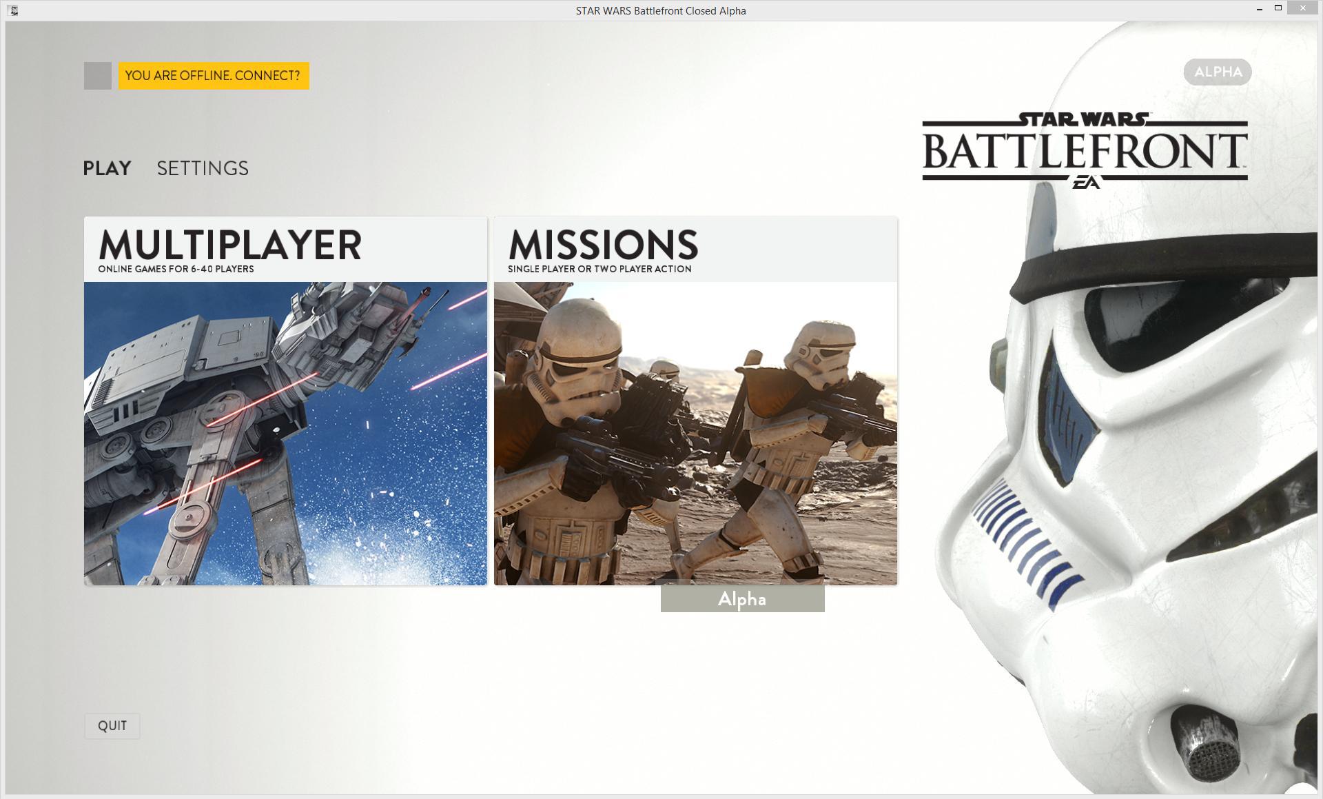 Battlefront Menu
