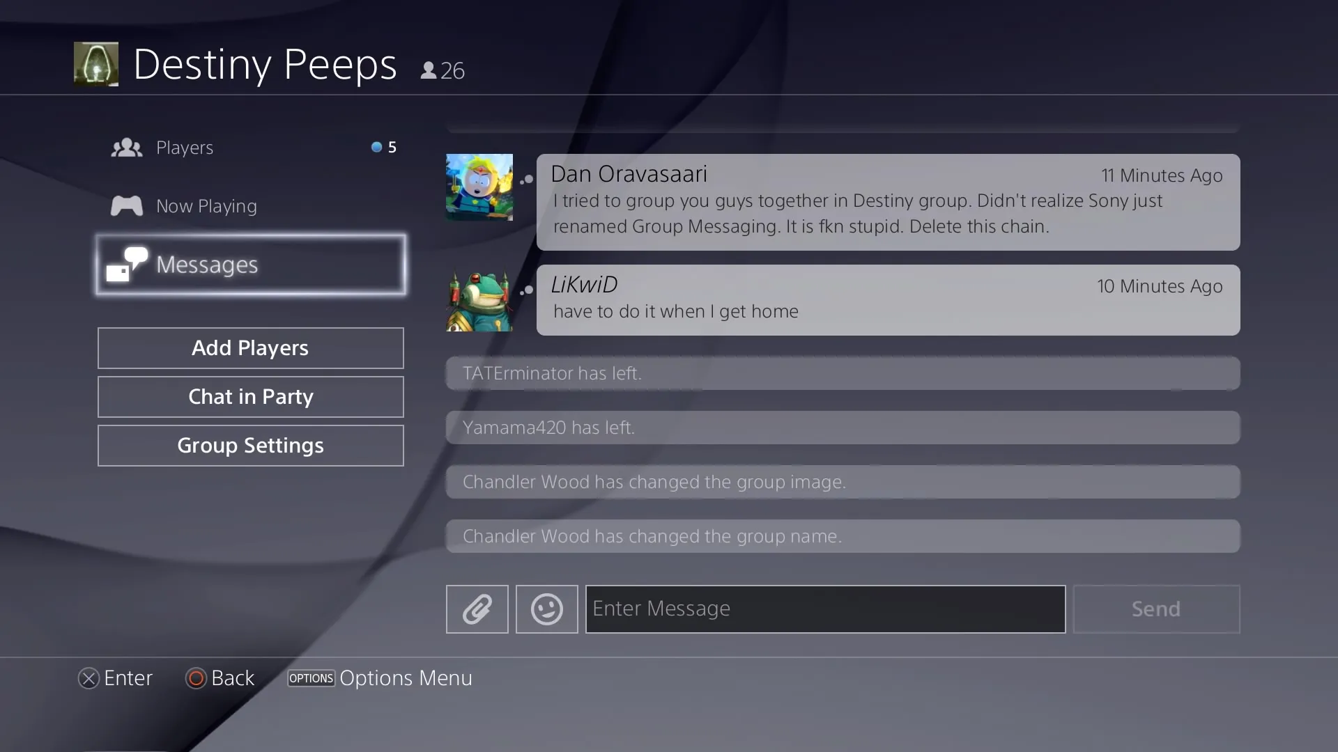 Favorite groups PS4 update 3.00 2