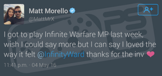 Infinite Warfare Tweet 01