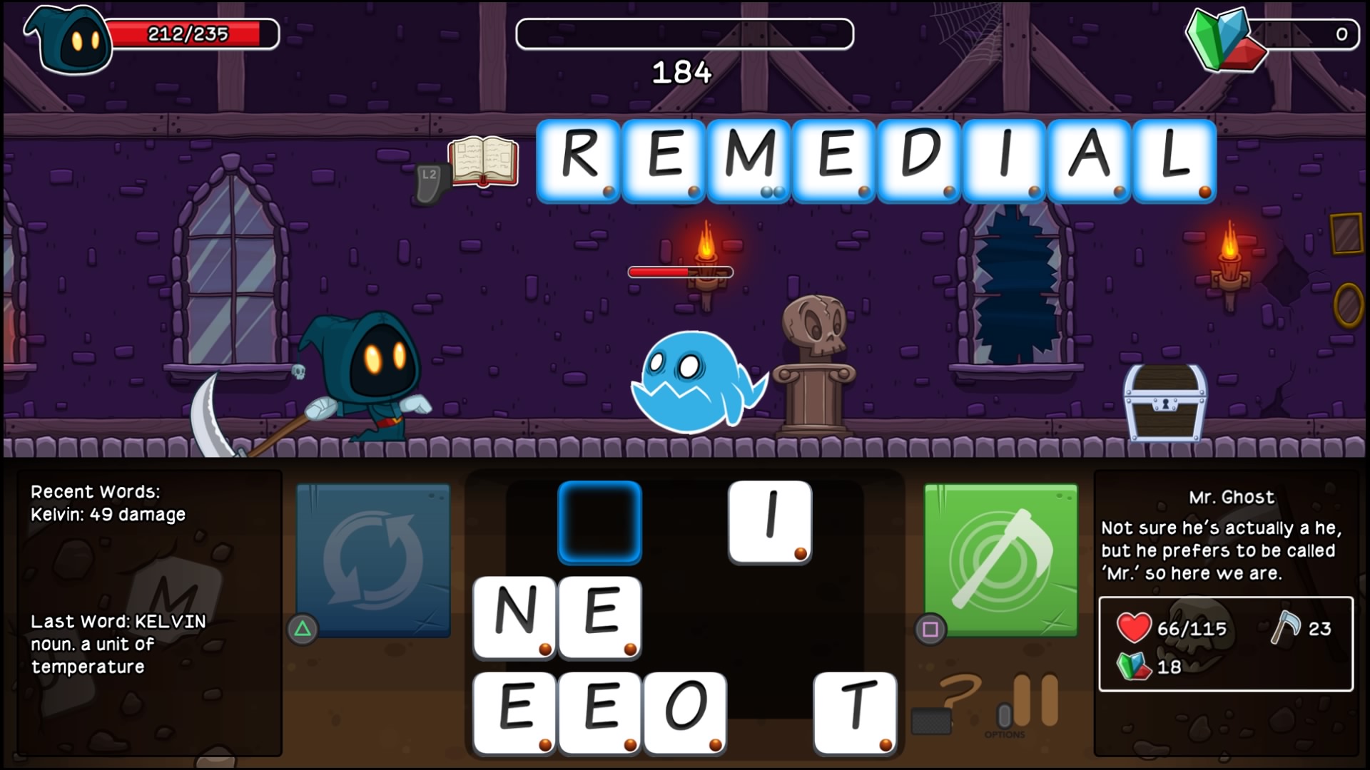 Letter Quest Remastered Review Spell Check (PS4)