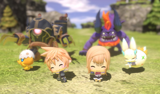 World of Final Fantasy Gameplay