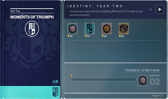 Destiny Year Two Moments of Triumph