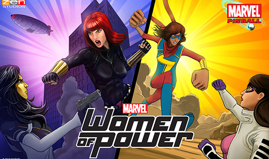 Marvel pinball tables Women of Power