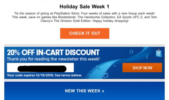 playstation-newsletter-20-discount-code