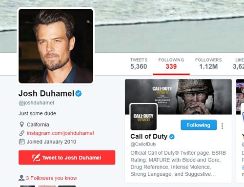 josh duhamel call of duty