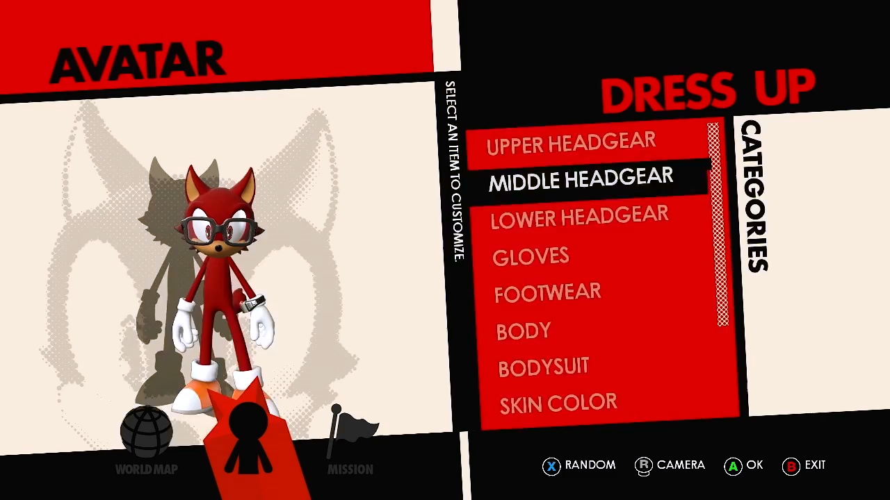 Sonic Forces Avatar Creation