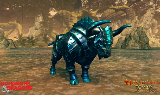 Neverwinter teal stained gorgon mount