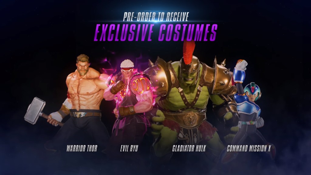 marvel vs capcom infinite pre order bonuses