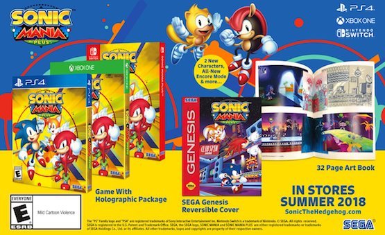 Sonic Mania Plus Announced, Retail Release Adds Characters