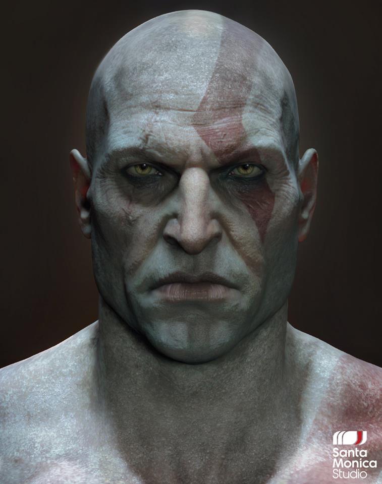 God of war kratos clean shaven