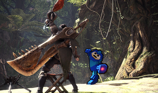 Monster hunter world mega man