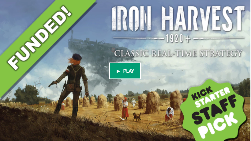 iron harvest kickstarter success
