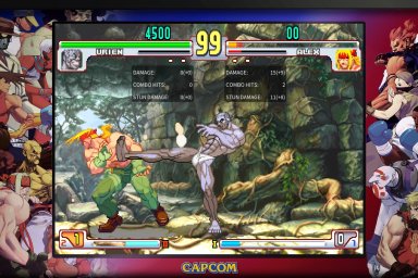 street fighter 30th anniversary collection training mode