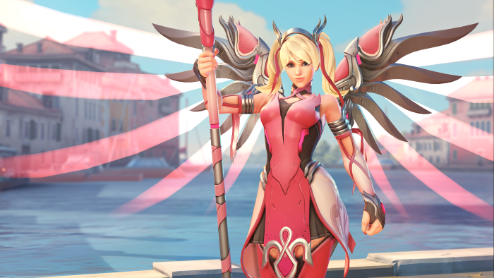 Pink Mercy skin sales