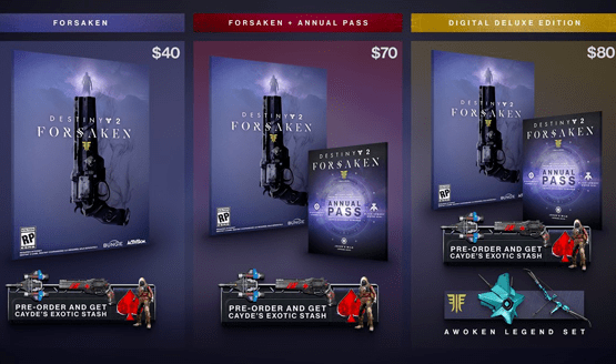 Destiny 2 Forsaken preorder