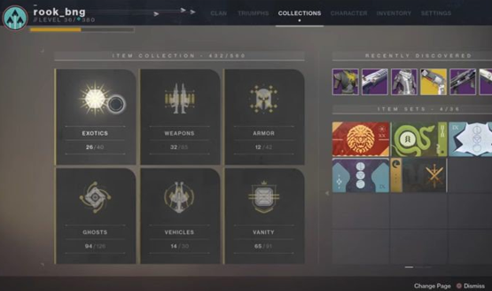 Destiny 2 collections