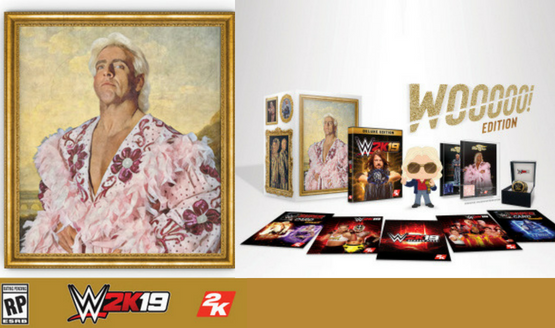 WWE®2K19』Wooooo!/リックフレアー/ローブ入り記念プレート WWE