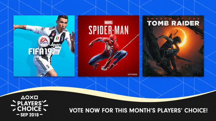 Players Choice September 2018 PS4