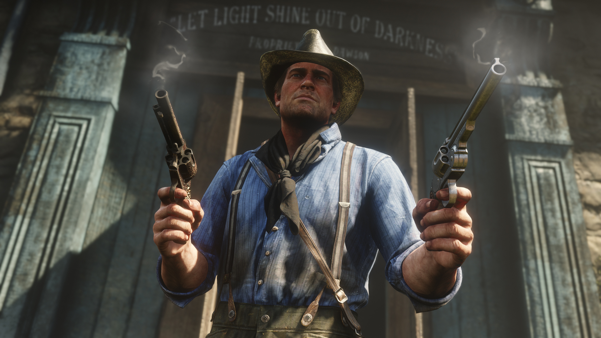 Arthur Morgan With Guns HD Red Dead Redemption 2 Wallpapers, HD Wallpapers