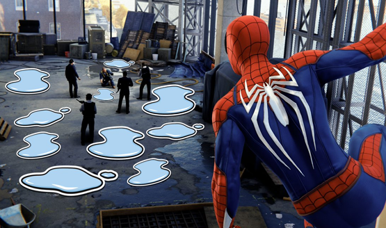 Spider-Man PS4 Puddle Stickers