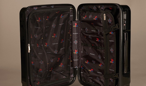 playstation branded carry-on luggage