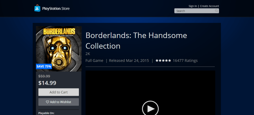 Get Borderlands: The Handsome Collection for 75% Off