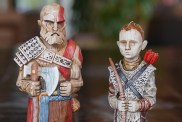 wooden kratos and atreus