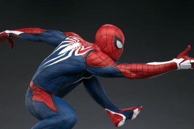 spider-man ps4 statue