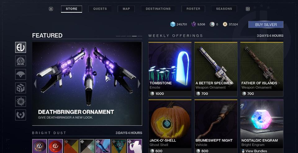 Destiny 2 Eververse festival of the lost 2019