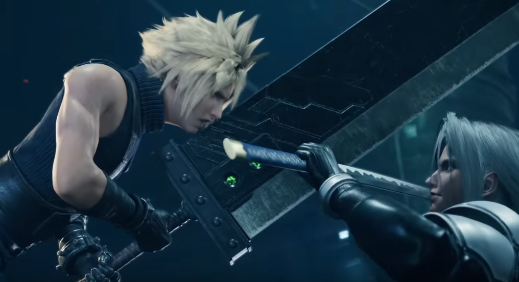 Final Fantasy VII remake cloud and sephiroth