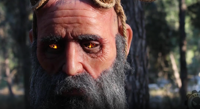 God of War mimir animatronic head