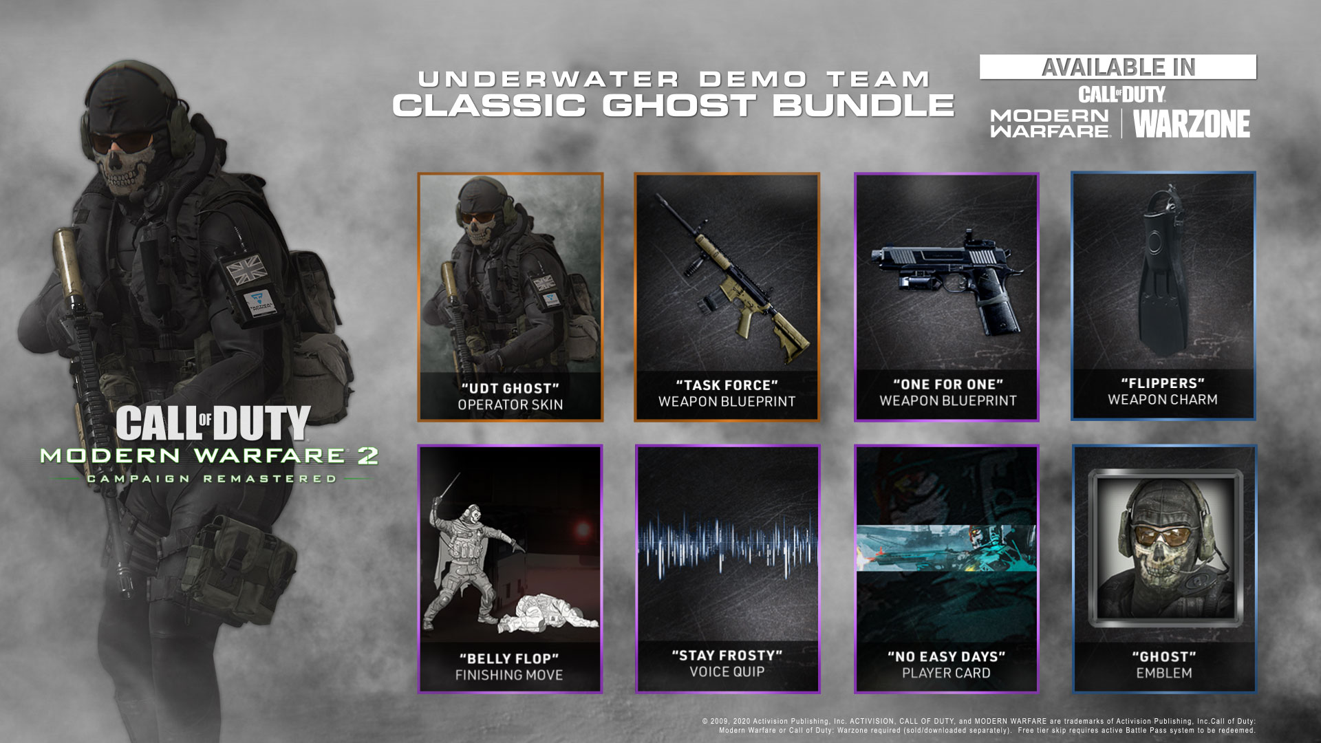 Call of Duty Modern Warfare 2 Campaign Remastered Ghost bundle