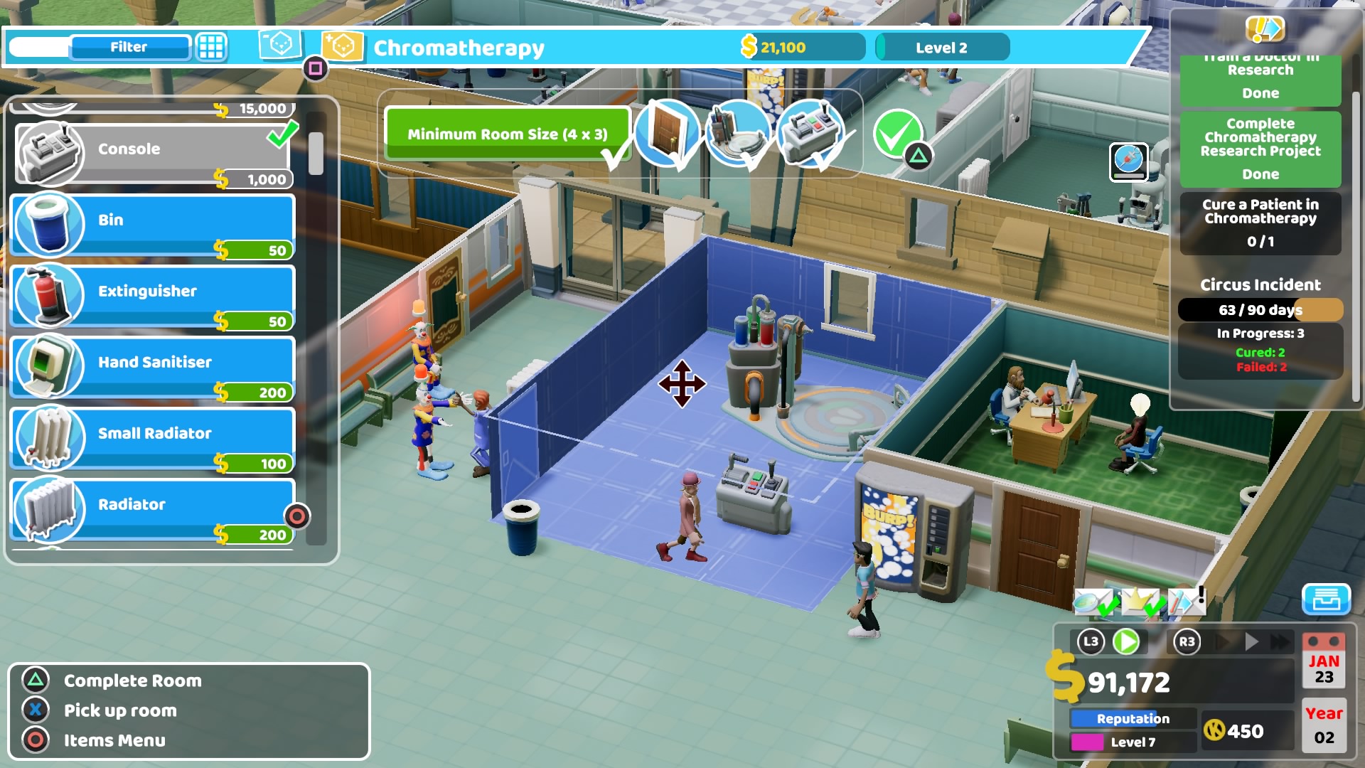 Two Point Hospital Review PS4
