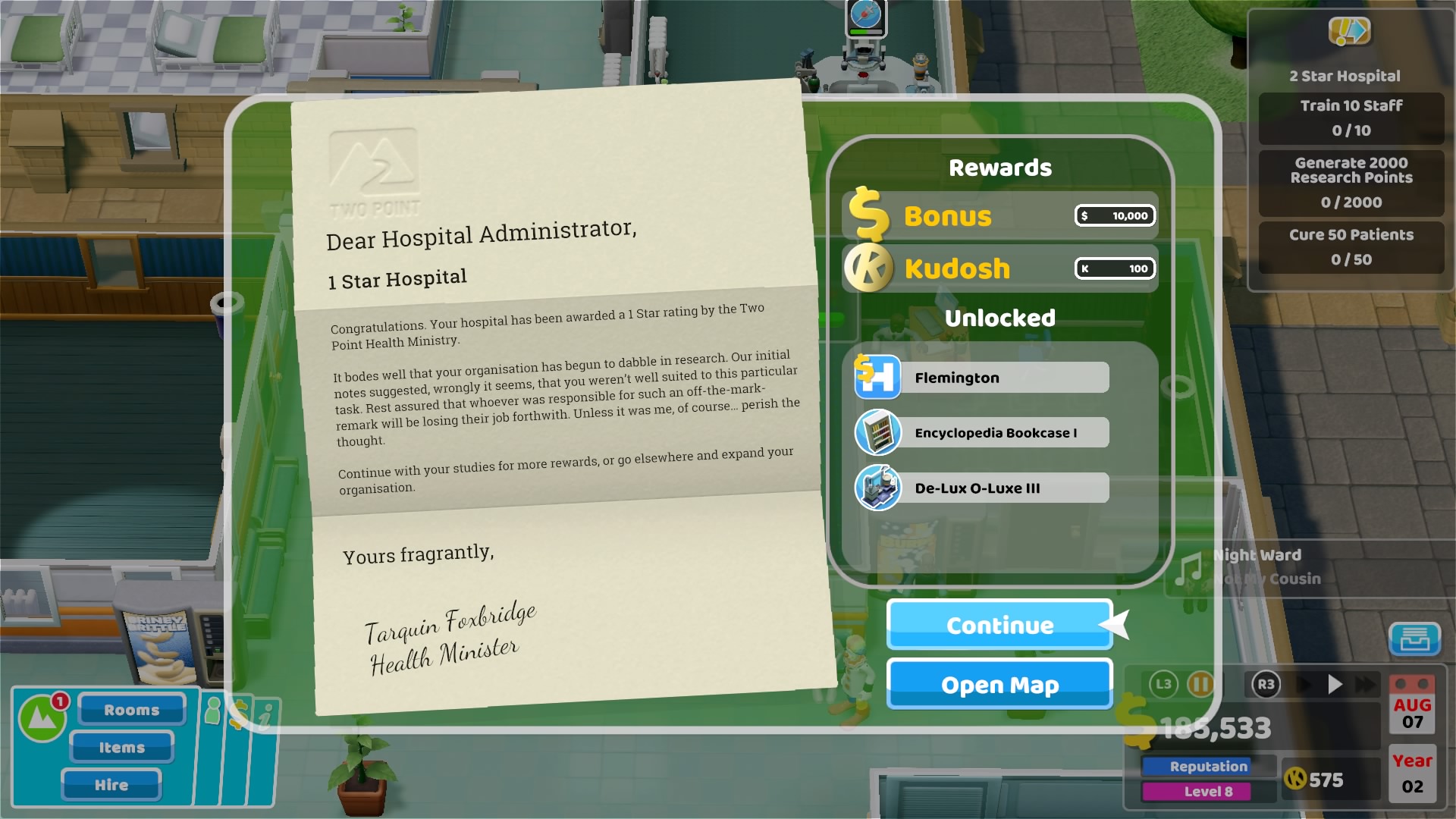 Two Point Hospital Review PS4