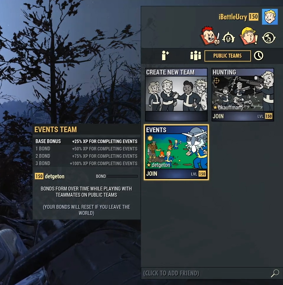 fallout 76 authentication public team