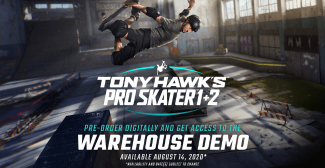 new skaters tony hawk 1 2 demo
