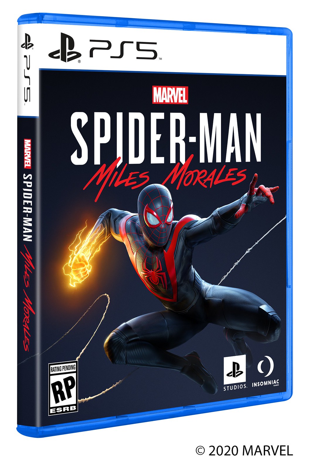 PS5 physical game cases spider-man miles morales box art