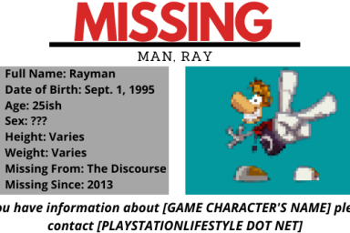 where rayman gone