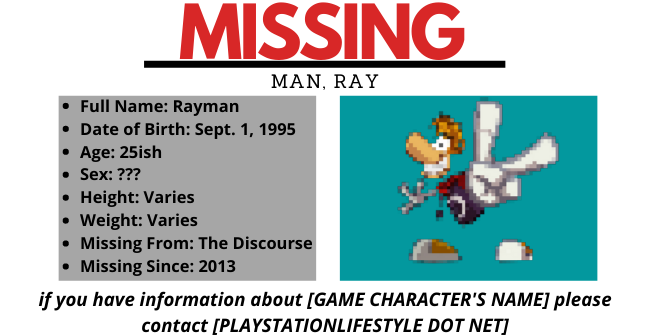 where rayman gone